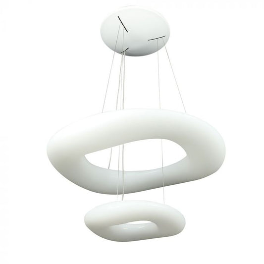 LED PENDANT DESIGNER SQUARE HANGING 60W COLOR CHANGE 5400lm 120° 600X300 PC WHITE DIMMABLE