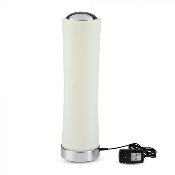 LED DESIGNER TABLE LAMP 18W WW 1200lm 120° 125X420 PC+IRON WHITE TOUCH DIMMABLE A++