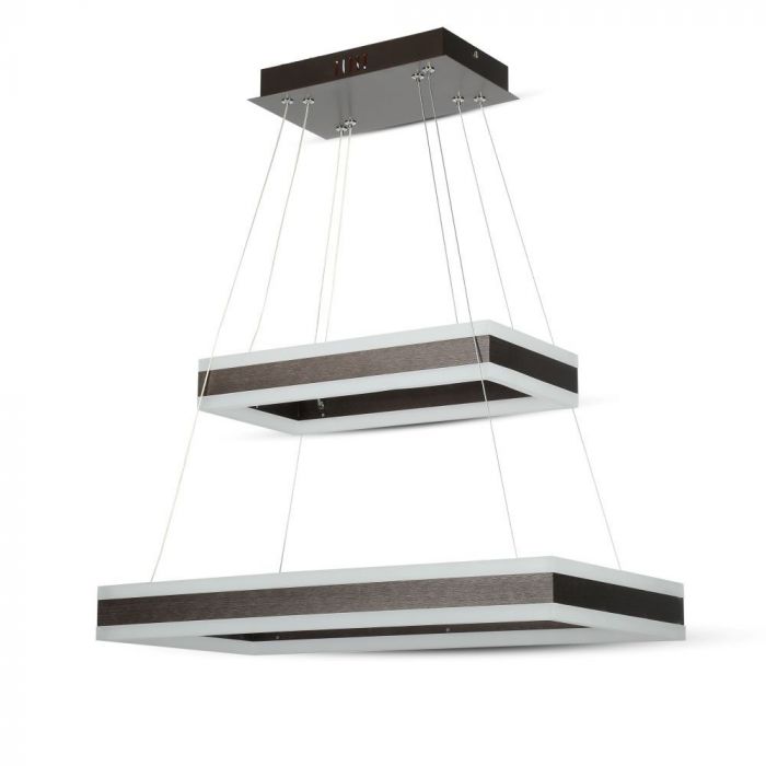 LED SOFT LIGHT CHANDELIER HANGING 2 STEP 100W WW 7500lm 120° 40X60 COFFEE DIMMABLE