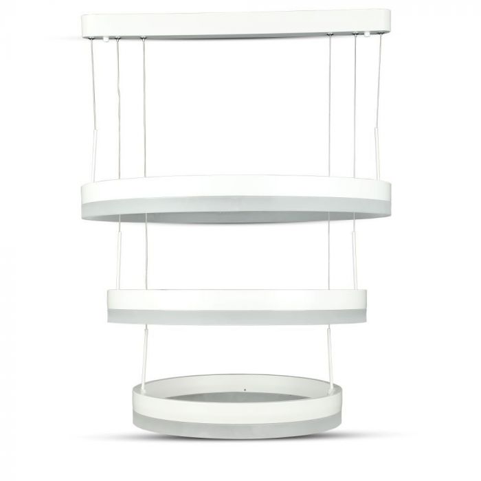 LED SOFT LIGHT CHANDELIER HANGING 3 STEP 92W WW 5925lm 120° 40X50X60 WHITE DIMMABLE