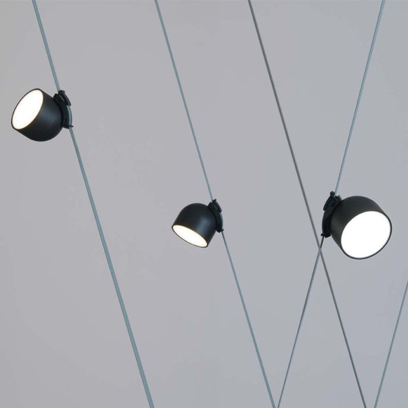 LED MAGNETIC FABRIC TRACKLIGHT 12W WW 800lm 120° SANDY BLACK 107x107mm