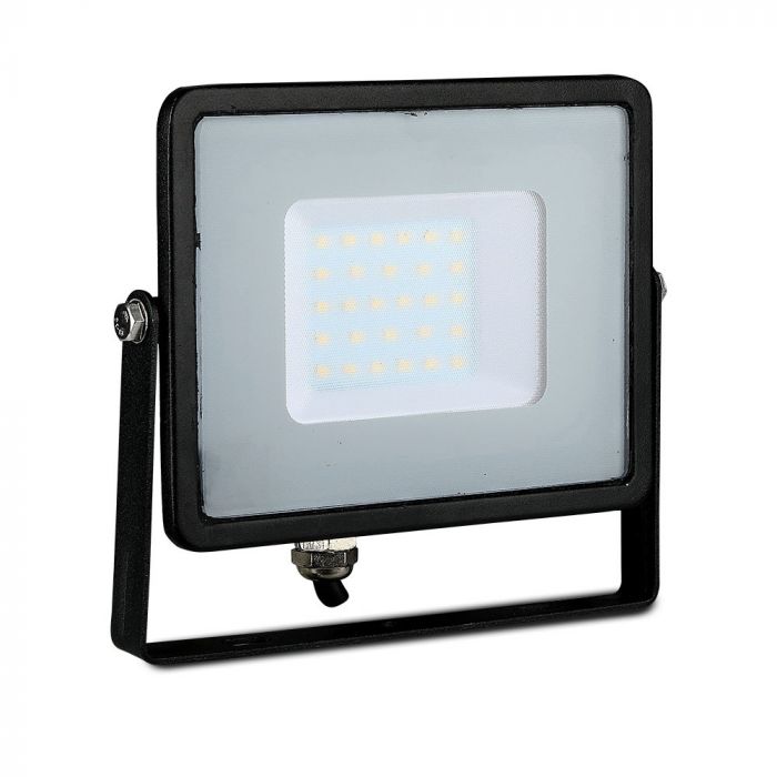 30W LED Floodlight SMD SAMSUNG Chip Slim Black Body White