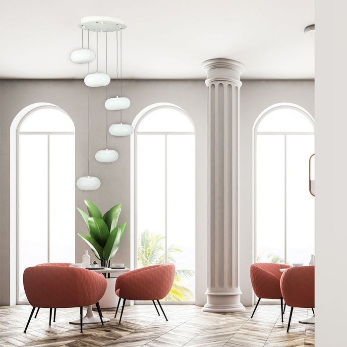 LED DESIGNER HANGING PENDANT 72W 6500lm WW 120° 39X200 TRIAC DIMMABLE