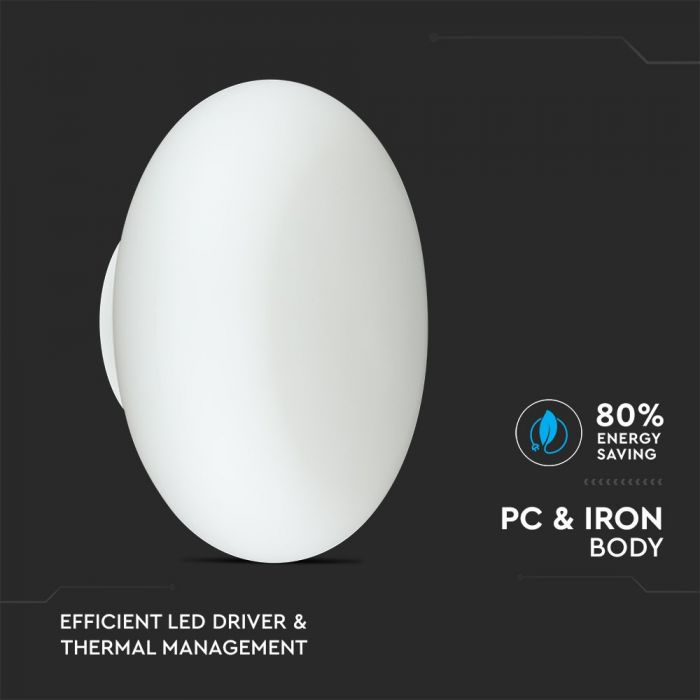 38W LED Designer Wall Light Triac Dimmable White 3000K