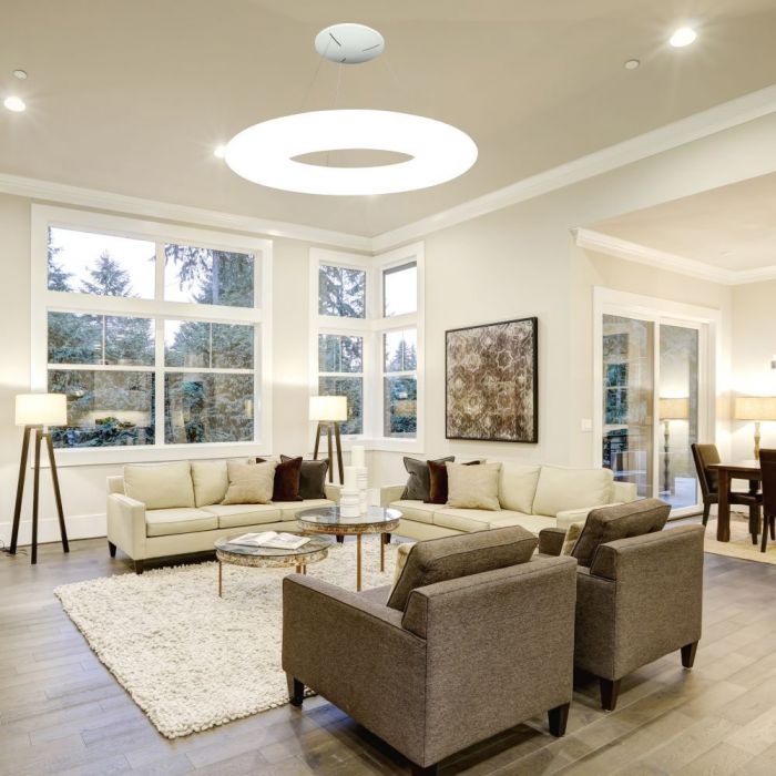 LED DESIGNER HANGING PENDANT 105W 6300lm WW 120° 91X200 TRIAC DIMMABLE