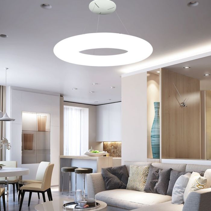 LED DESIGNER HANGING PENDANT 105W 6300lm WW 120° 91X200 TRIAC DIMMABLE
