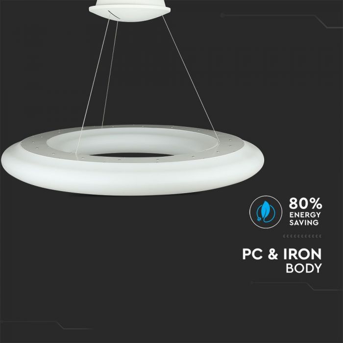 LED DESIGNER HANGING PENDANT 105W 6300lm WW 120° 91X200 TRIAC DIMMABLE