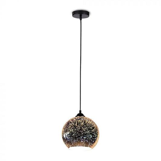 LED E27 PENDANT WITH 3D GLASS LAMPSHADE 250X240X1250