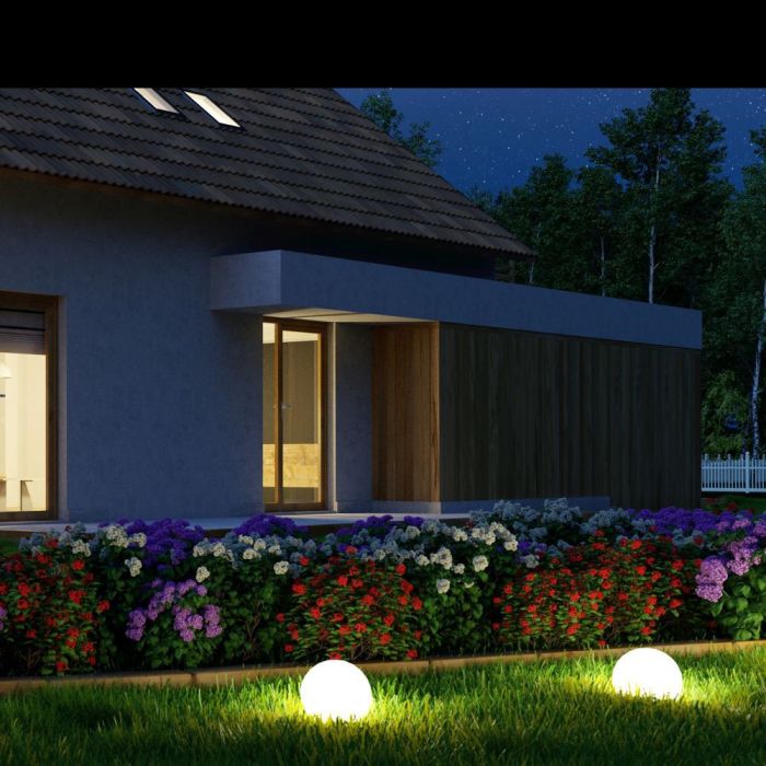 LED BALL LIGHT RGB RECHARGEABLE 0.5W 18lm 300X290 LLDPE WHITE IP67 DIMMABLE