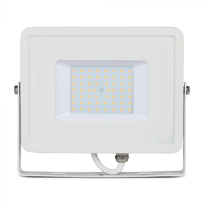 50W LED Floodlight SMD SAMSUNG Chip Slim White Body White