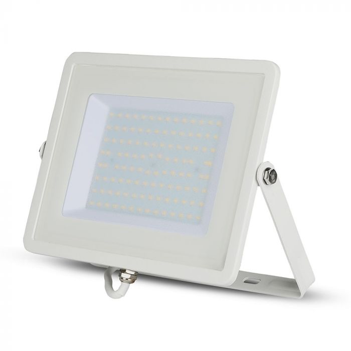 100W LED Floodlight SMD SAMSUNG Chip Slim White Body White