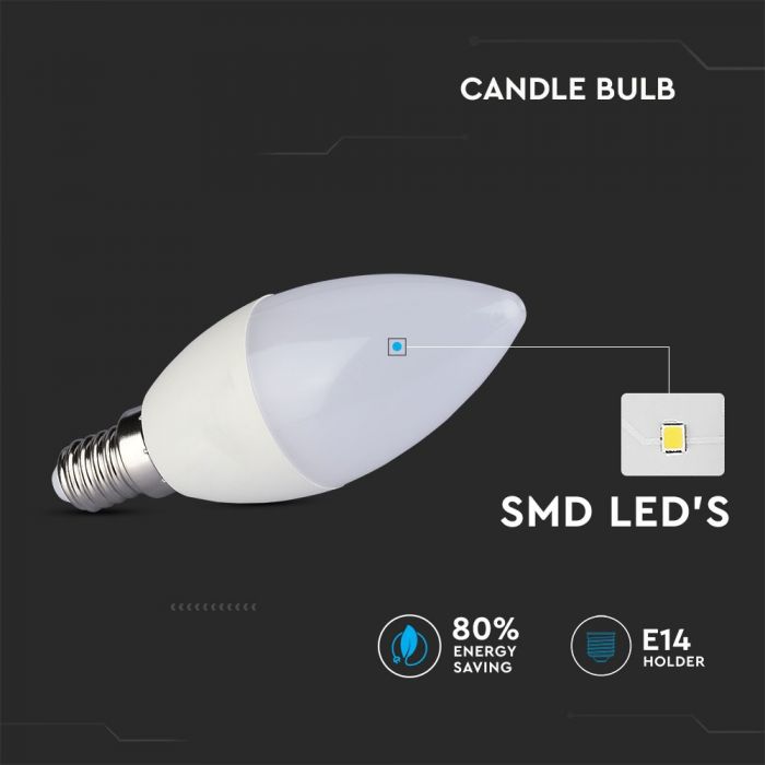 LED Bulb 4W E14 Candle Warm White