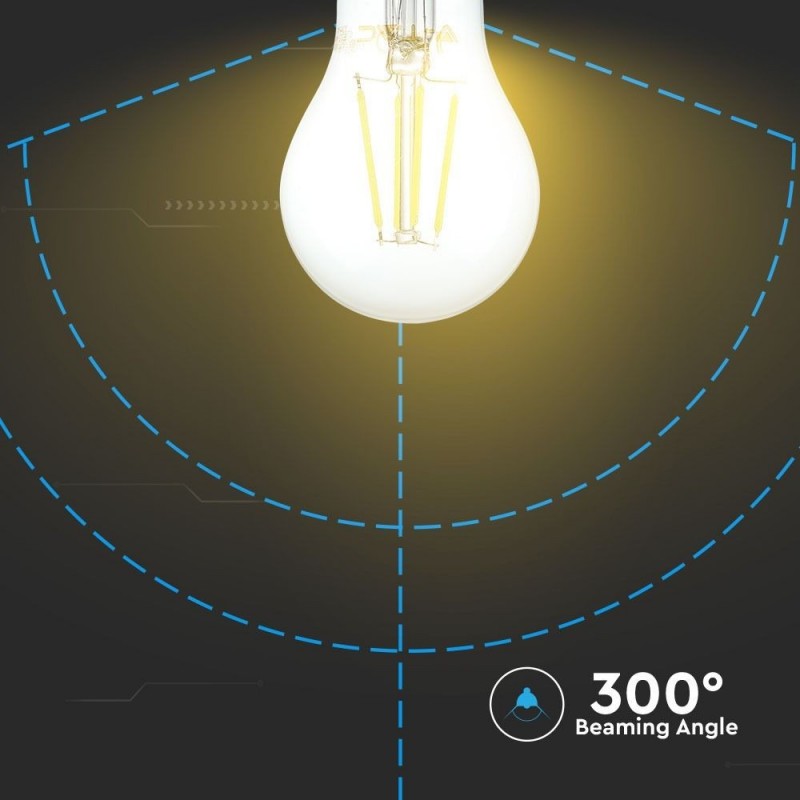 LED Bulb 4W Filament Patent E27 A60 Warm White