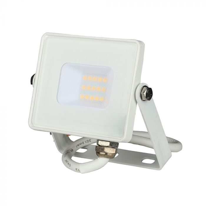 10W LED Floodlight SMD SAMSUNG Chip Slim White Body 4000K
