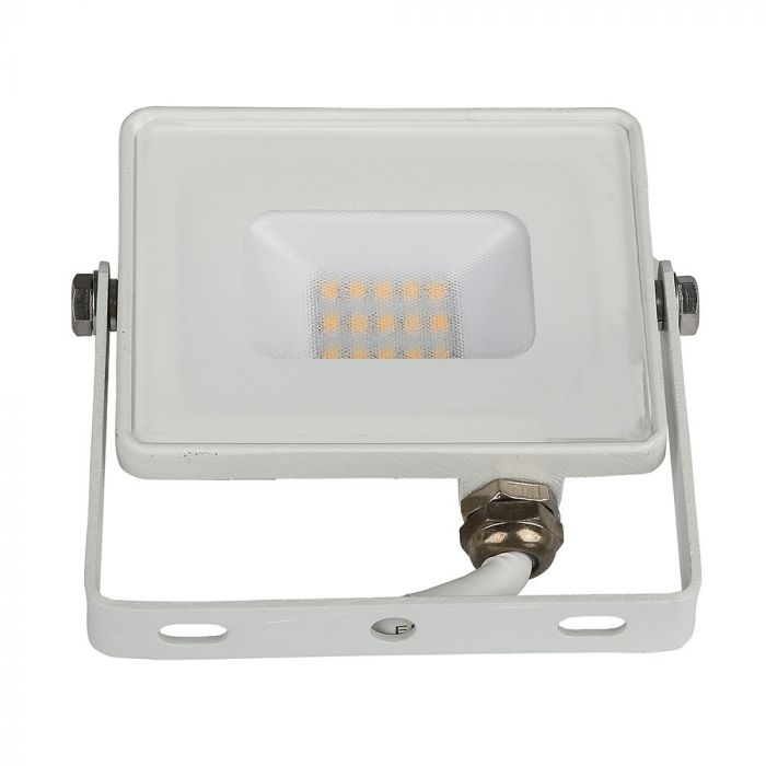 10W LED Floodlight SMD SAMSUNG Chip Slim White Body 3000K
