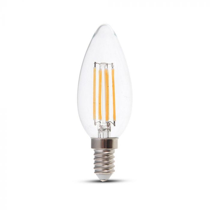 LED E14 FILAMENT LAMP 4W WW 320lm 300° 37X100 DIMMABLE