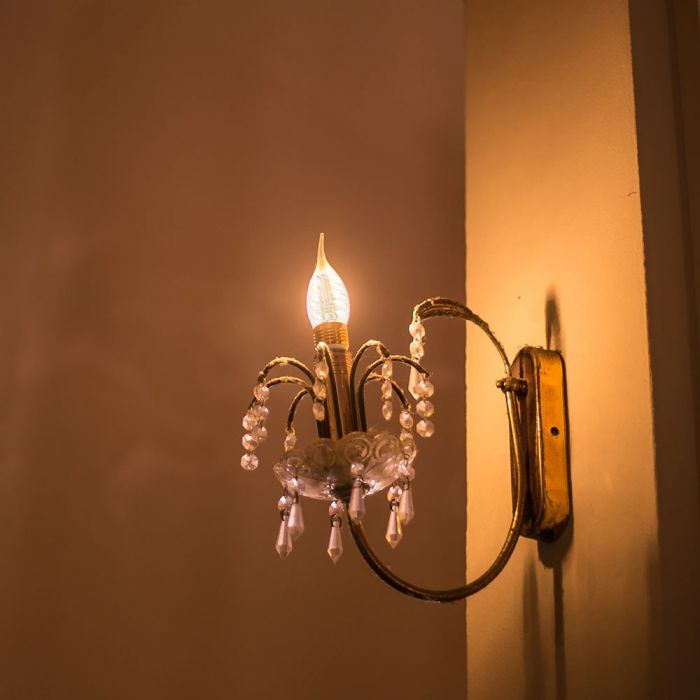 LED E14 FILAMENT LAMP 4W WW 400lm 300° 35X121 TWIST CANDLE FLAME DIMMABLE