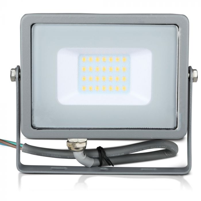 20W LED Floodlight SMD SAMSUNG Chip Slim Grey Body 6400K