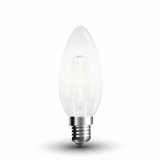 LED Bulb 4W Filament E14 Frost Cover Candle Warm White