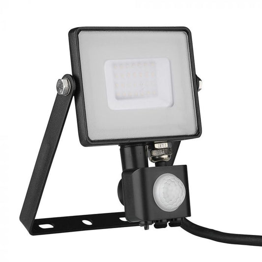 30W LED Sensor Floodlight SAMSUNG Chip Cut-OFF Function Black Body 6400K