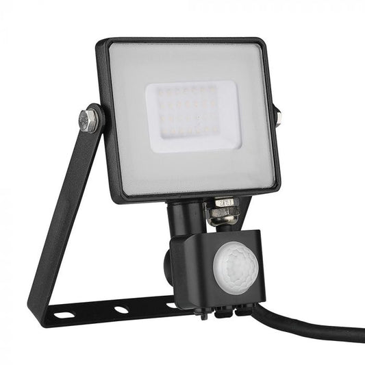 LED FLOOD SENSOR 30W CW 120° 2550lm IP65 BLACK SAMSUNG CHIP