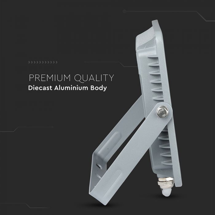 LED FLOOD SLIM 50W WW 100° 4000lm IP65 GREY SAMSUNG CHIP
