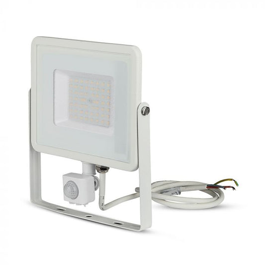 LED FLOOD SENSOR 50W DL 120° 4250lm IP65 WHITE SAMSUNG CHIP