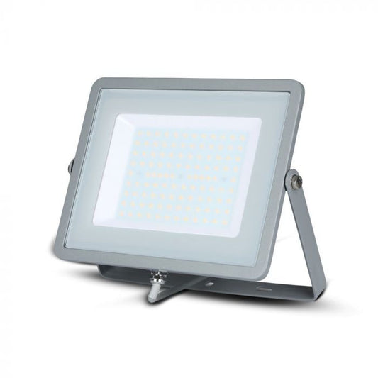 LED FLOOD SLIM 100W CW 100° 8000lm IP65 GREY SAMSUNG CHIP