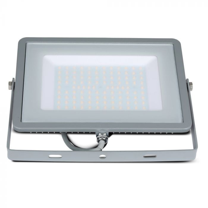 100W LED Floodlight SMD SAMSUNG Chip Slim Grey Body 6400K