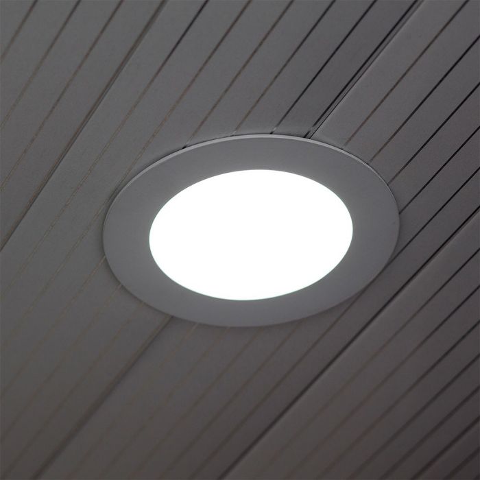LED GLASS ROUND DOWNLIGHT 18W 1260lm WW 120° 198X40 (145)