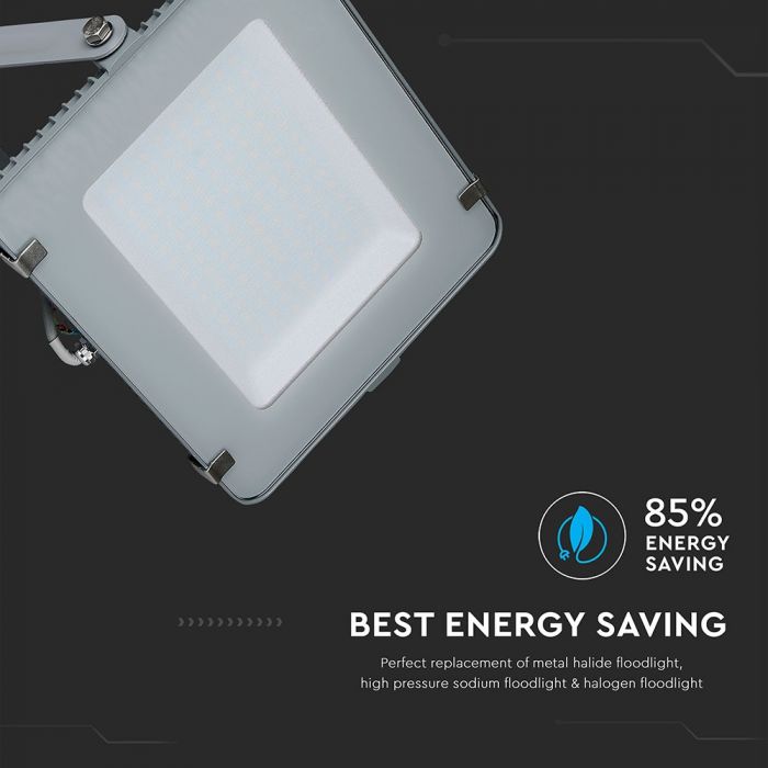 LED FLOOD SLIM 200W DL 100° 16000lm IP65 GREY SAMSUNG CHIP