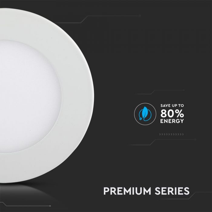 6W LED Panel Premium Round White