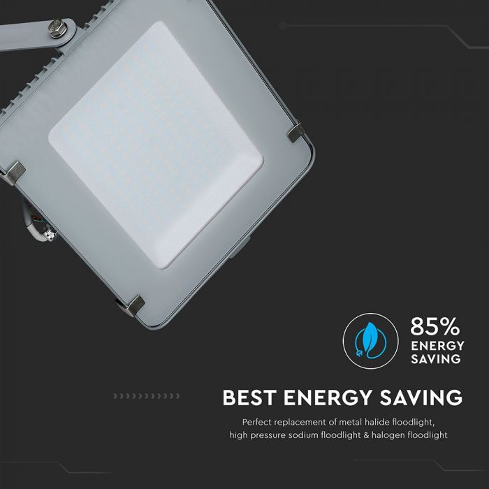 LED FLOOD SLIM 300W CW 100° 24000lm IP65 GREY SAMSUNG CHIP