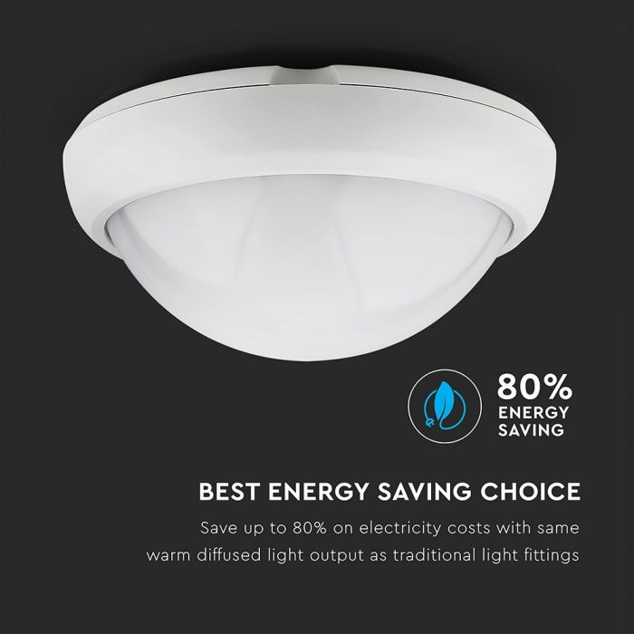 LED DOME LIGHT ROUND 8W 120° 560lm DL 178X80 IP66