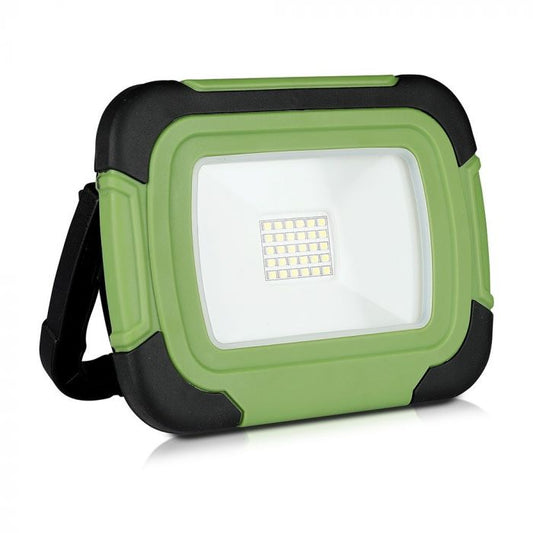 LED FLOOD RECHARGEABLE 20W CW 100° 1400lm IP44 GREEN/BLACK