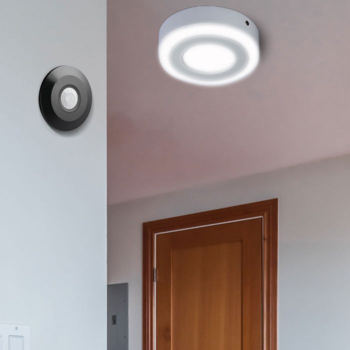 LED PIR CEILING SENSOR FLAT 1000W BLACK