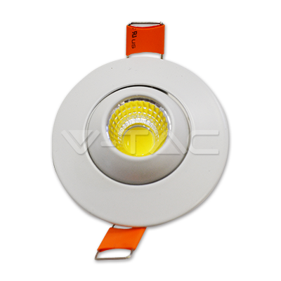 LED COB DOWNLIGHT ROUND 3W CW 200lm 60° 60X33 (45) MOVABLE