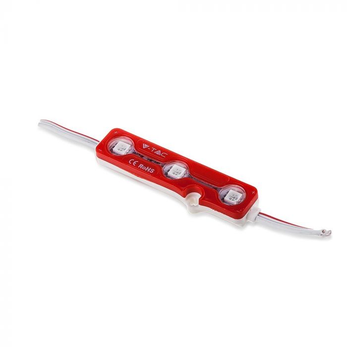 LED MODULE SMD5050 3pcs 12V RED 60lm IP67 160°