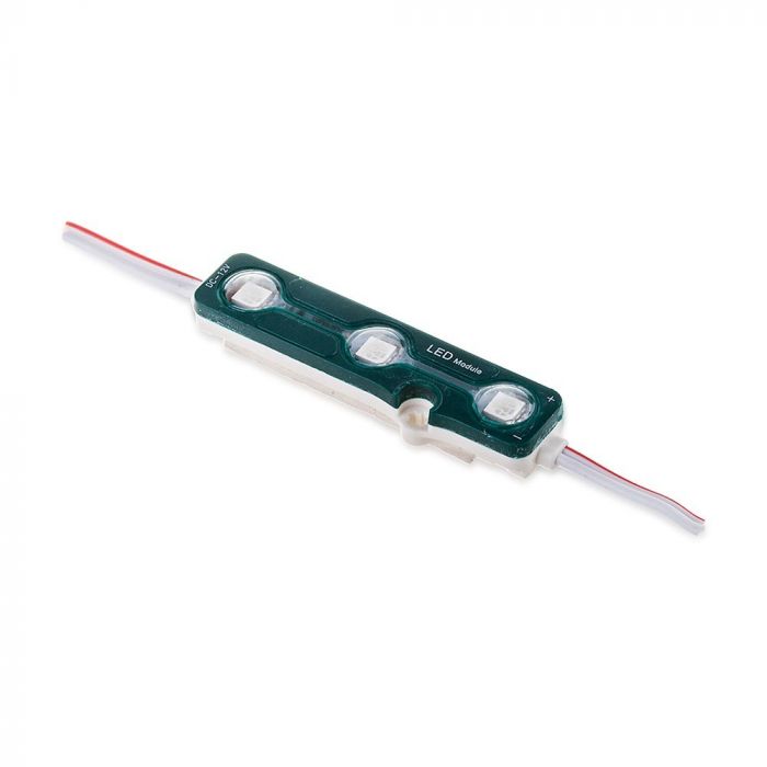 LED MODULE SMD5050 3pcs 12V BLUE 60lm IP67 160°