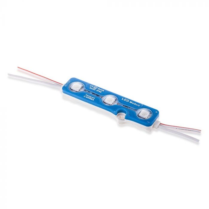 LED MODULE SMD5050 3pcs 12V GREEN 60lm IP67 160°