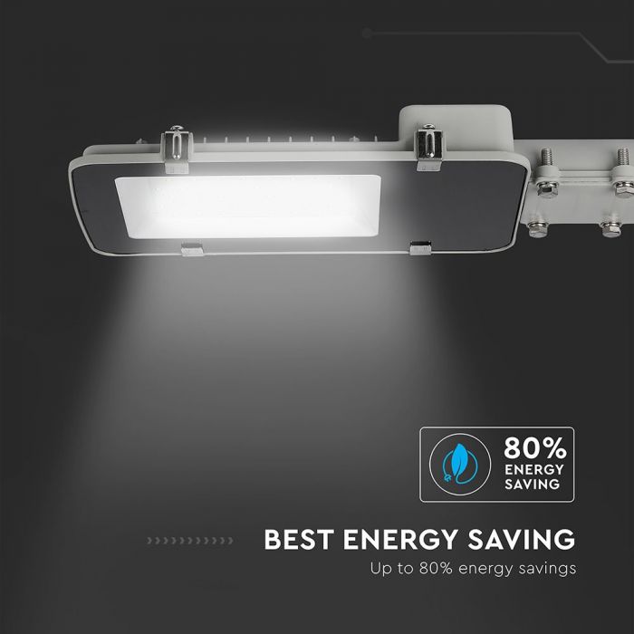 LED STREET LIGHT 150W CW 18000lm 110° GREY 594X300X68 IP65 A++