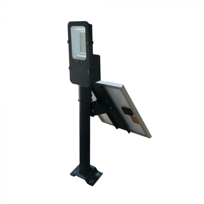 LED SOLAR STREET LIGHT WITH SENSOR 50W DL 4000lm 120° IP65 BLACK