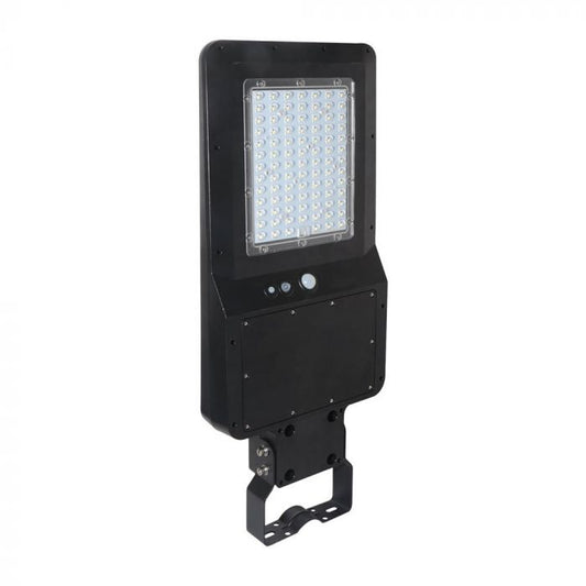 LED SOLAR STREET LIGHT WITH SENSOR 40W DL 4800lm 120lm/W 120° IP65 BLACK A++