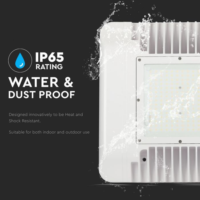 LED CANOPY (MEANWELL DRIVER) 150W CW 110° 18000lm 38X38X7 IP65 SAMSUNG CHIP