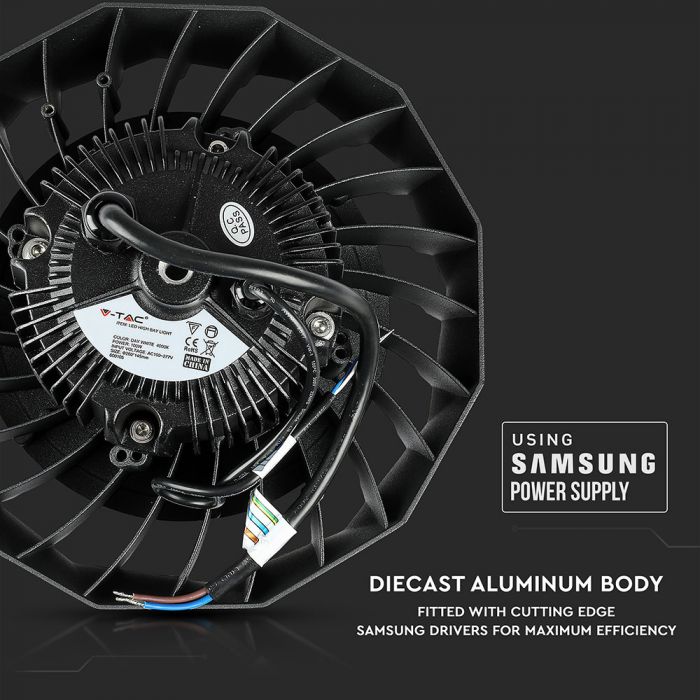 LED HIGHBAY UFO 100W DL 120° 18000lm 260X150 IP65 SAMSUNG CHIP 1-10V DIMMABLE A++