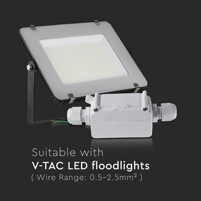PLASTIC SQUARE BOX WITH TERMINAL BLOCK IP68 WHITE