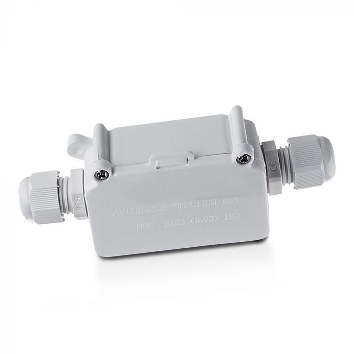 PLASTIC SQUARE BOX WITH TERMINAL BLOCK IP68 WHITE