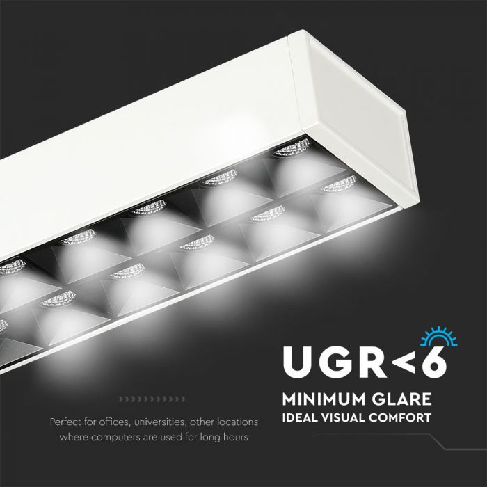 LED LINEAR HANGING NON LINKABLE 60W DL 6600lm 120° 1179X64X35 ALUMINIUM SAMSUNG WHITE A++