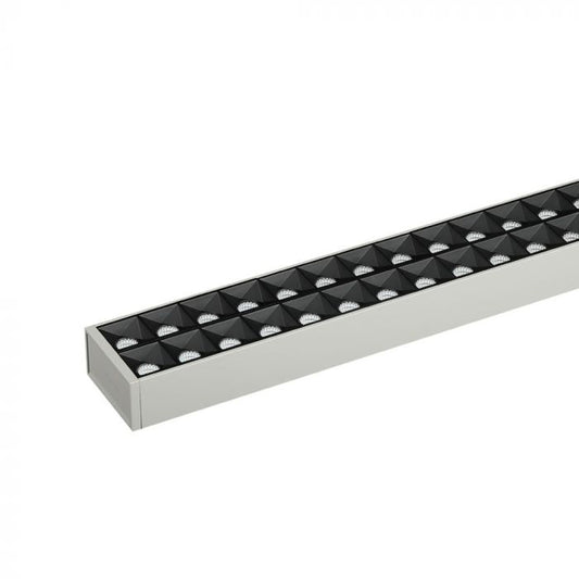 LED LINEAR HANGING NON LINKABLE 60W DL 6600lm 120° 1179X64X35 ALUMINIUM SAMSUNG SILVER A++