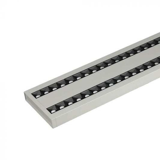 LED LINEAR HANGING LINKABLE 60W DL 6600lm 120° 1190X160X30 ALUMINIUM SAMSUNG SILVER A++
